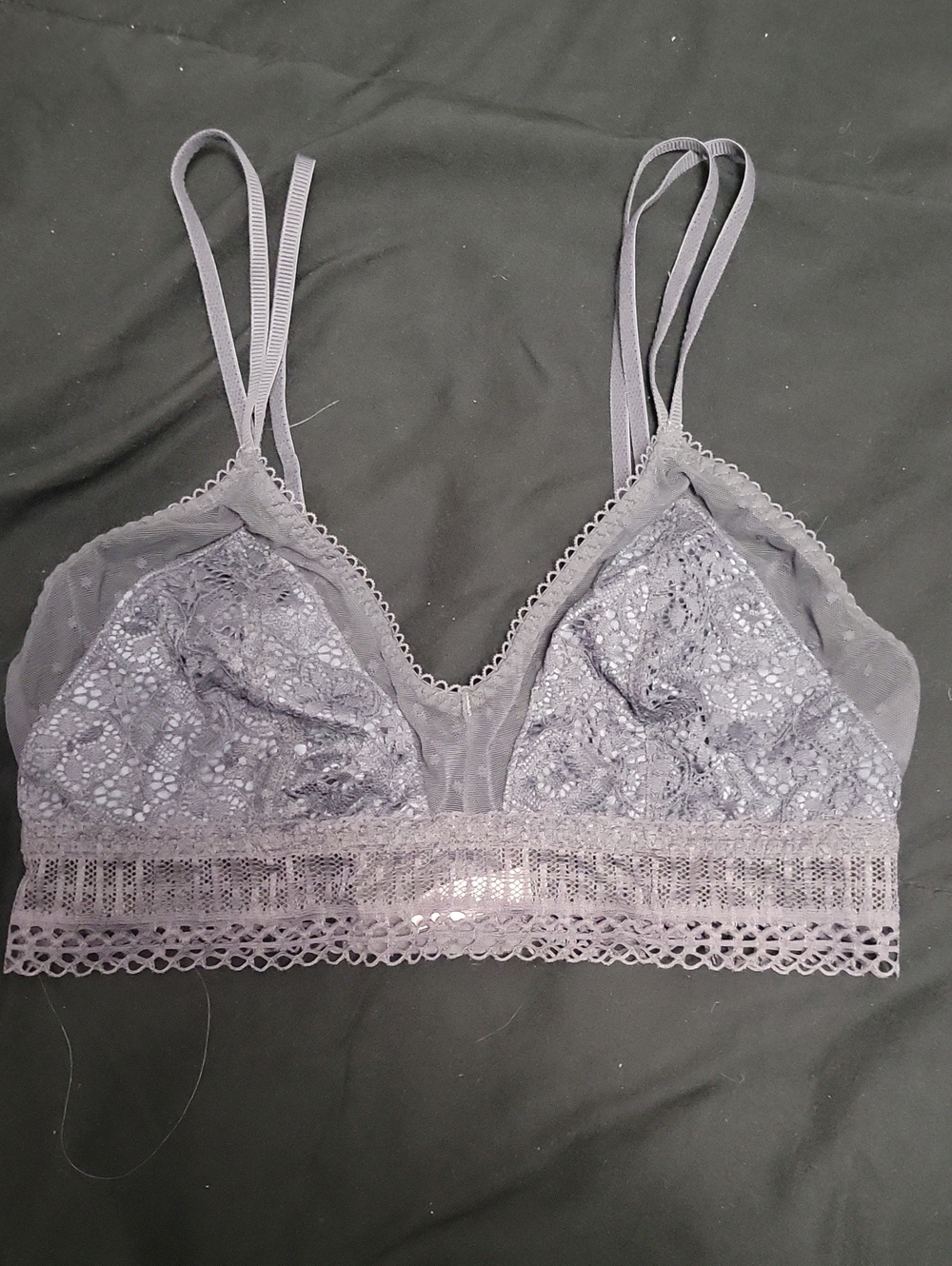 Victoria's Secret XS* Gray Lace Bralette